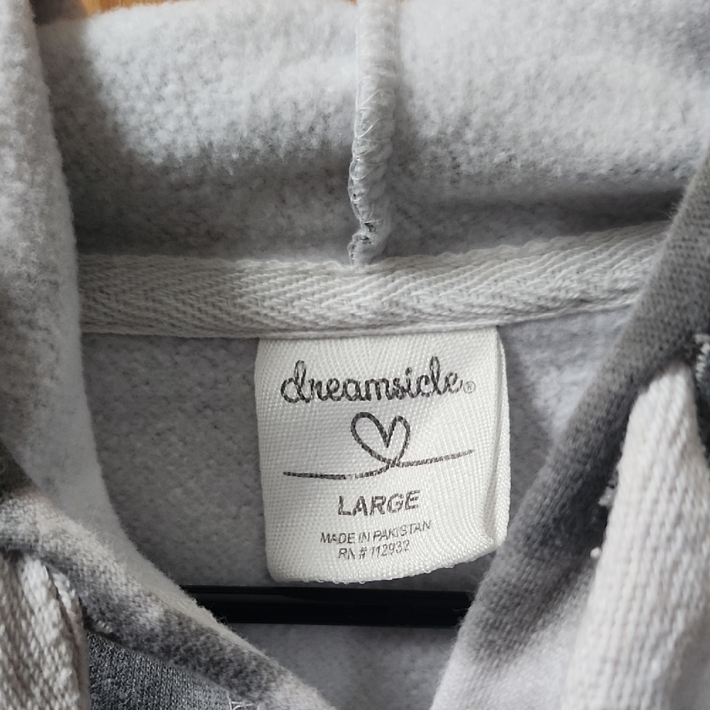 Women's Gray Tie-Dye Hoodie - Picture 2 of 3